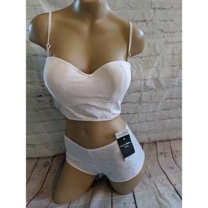 NEW Carrie Amber longline bra and boyshort set